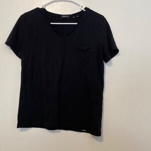 SUPERDRY v neck short sleeve pocket t shirt size 6